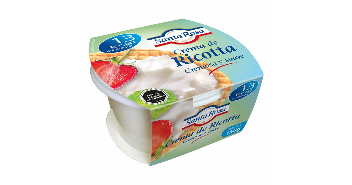 Santa Rosa Queso Ricotta Pote (150 g.) | SoloTodo.cl