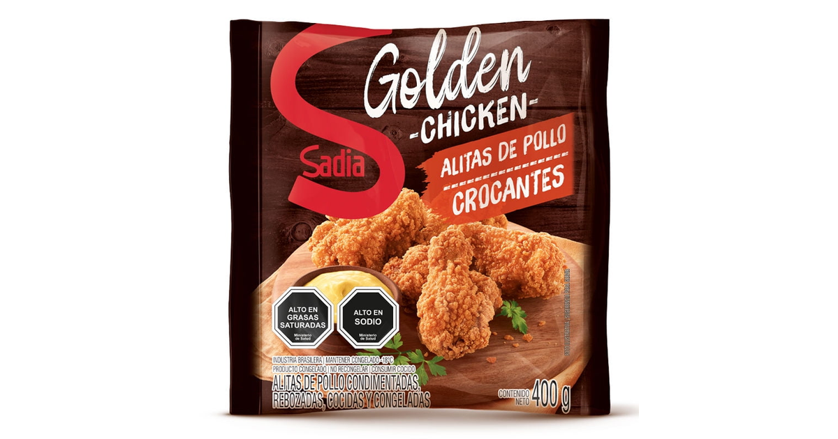 Sadia Alitas de Pollo Crocante Golden Chicken (400 g.) | SoloTodo.cl