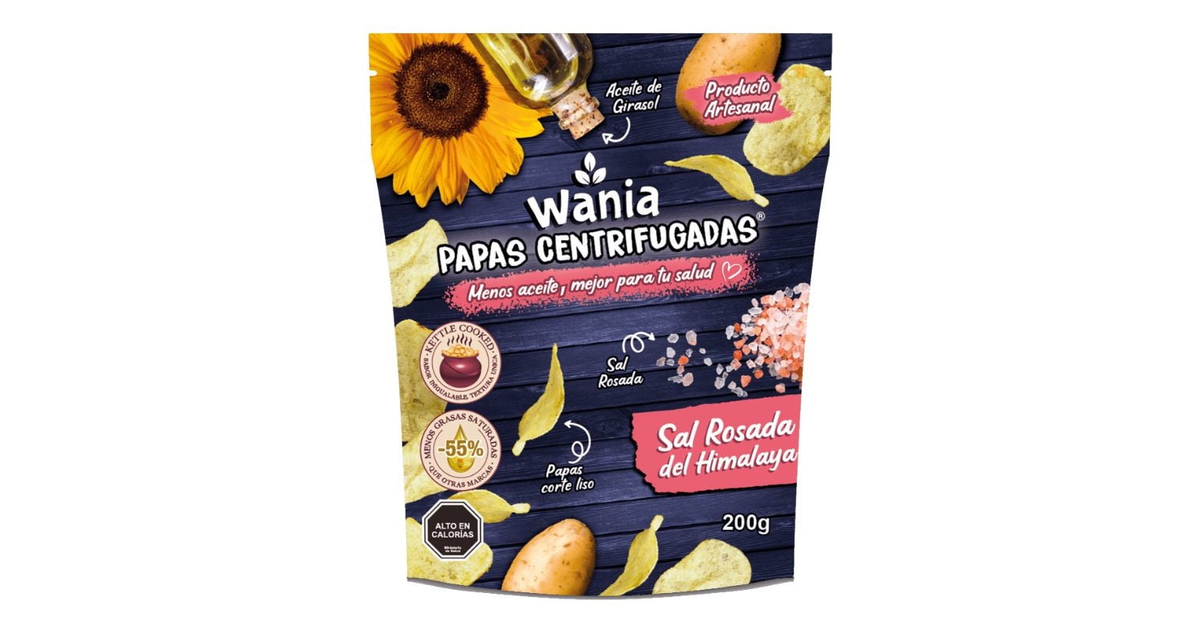Wania Papas Fritas Corte Liso Sal Himalaya (200 g.) | SoloTodo.cl