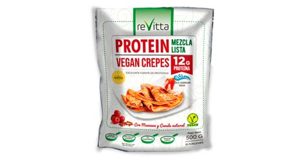 Revitta Crepes Vegetales Protein Manzana Canela (500 g.) | SoloTodo.cl