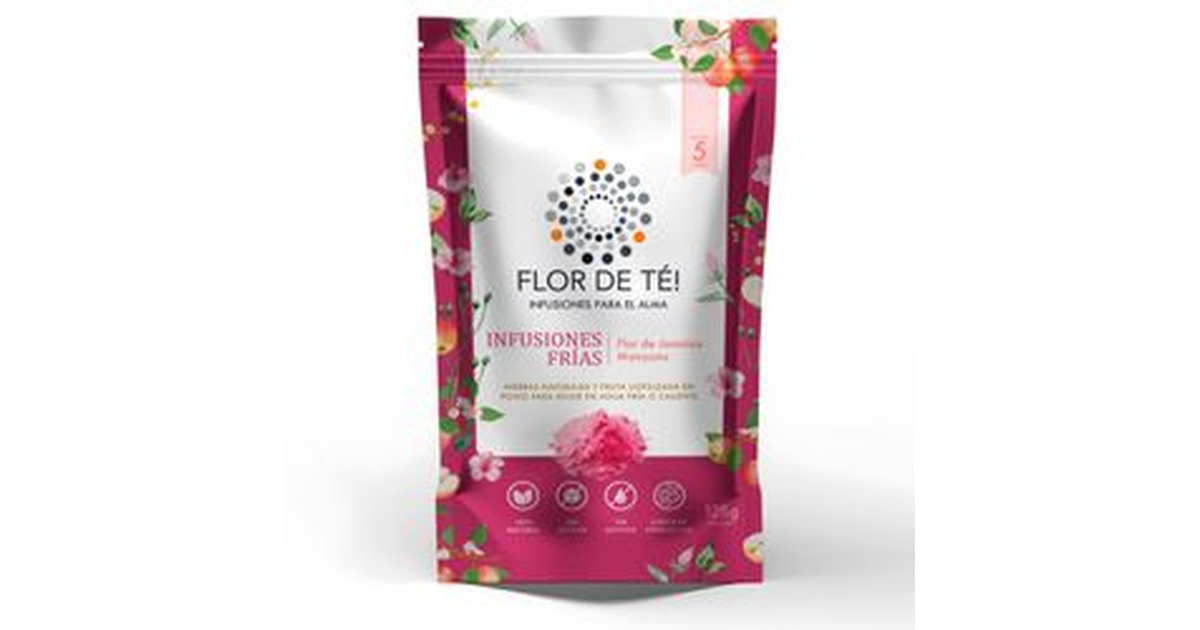 Flor de Té Infusión Fría Flor de Té Rosa Jamaica Manzana (125 g ...