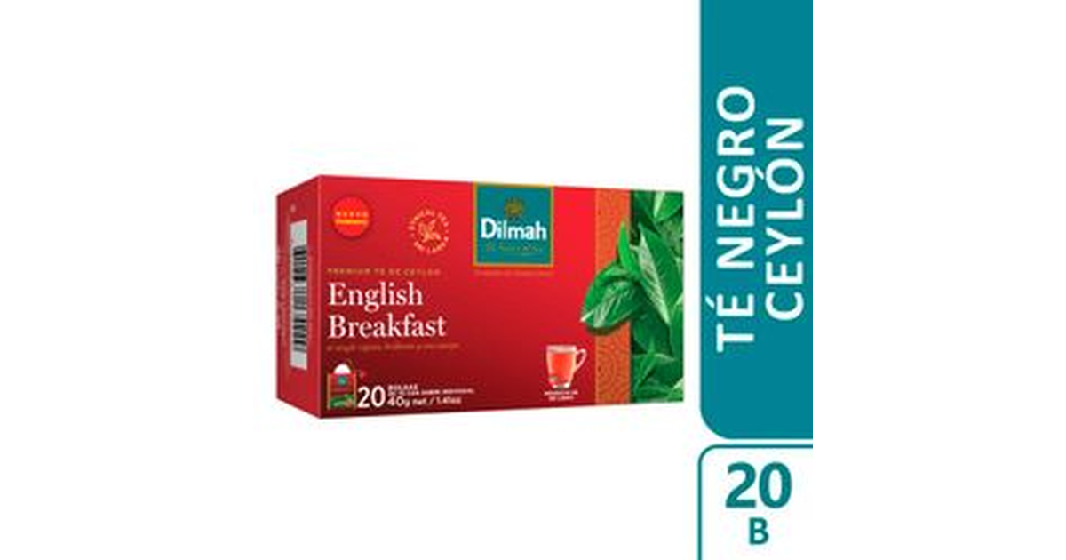 Dilmah Té Negro English Breakfast 20 un. (20 un.) | SoloTodo.cl