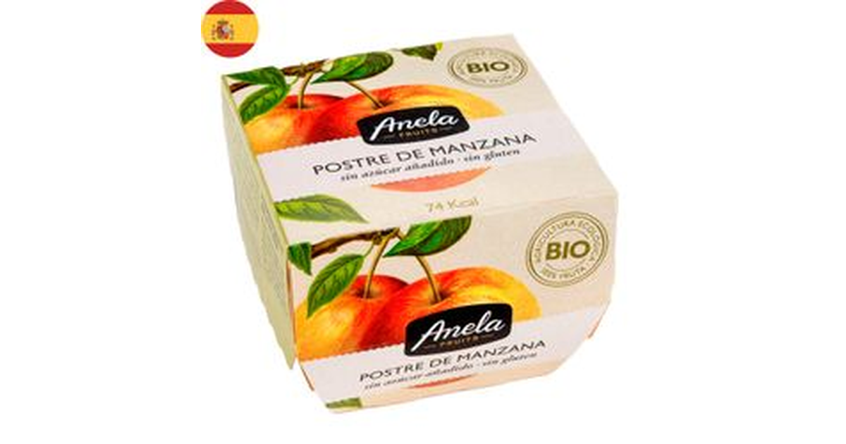 Bio Anela Compota de Manzana Orgánica Sin Azúcar 100 g 2 un. (2 un ...