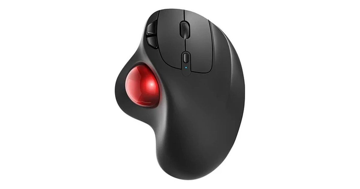 Nulea M501 Wireless Trackball - Black / Red | SoloTodo.cl