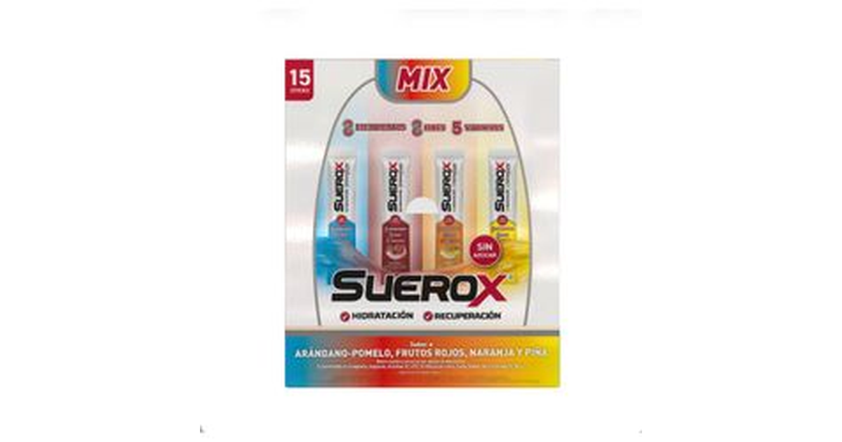 Suerox Bebida Isotónica en Polvo Suerox Mix (15 un. / 750 mL ...