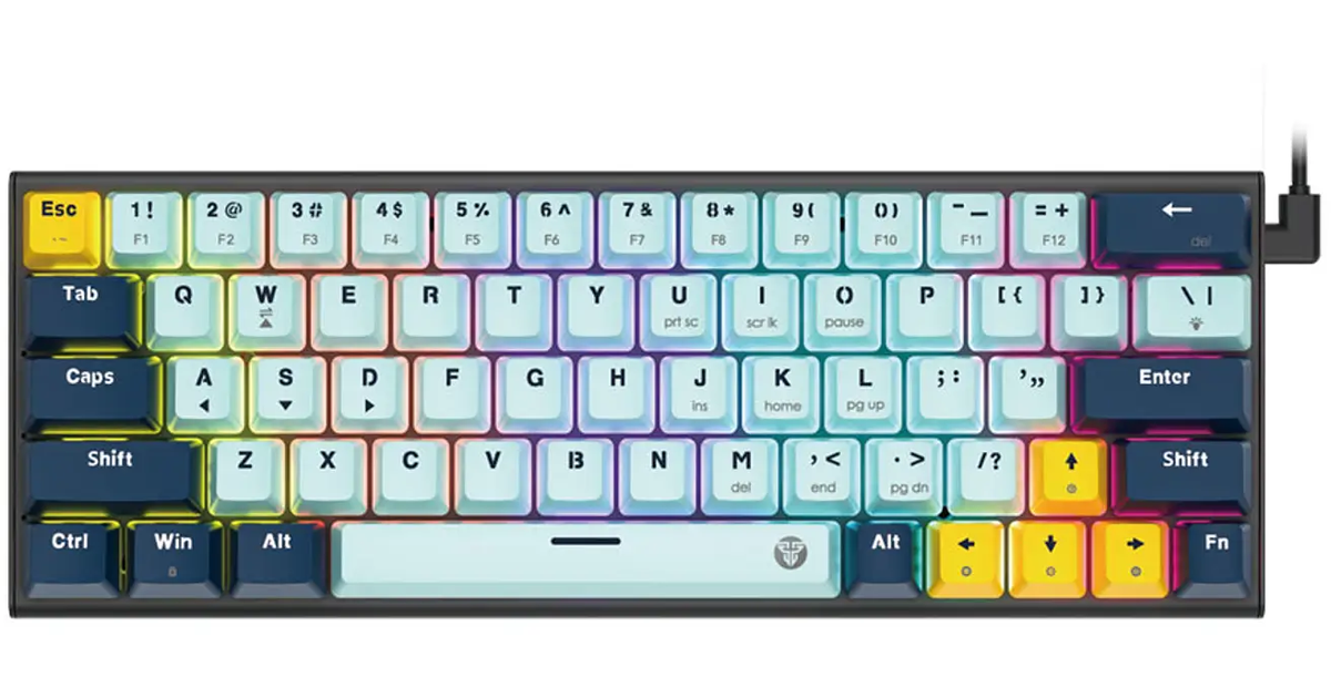 Fantech ATOM63 MK874V2 - MIZU Sky Blue Edition / Rosie Switches