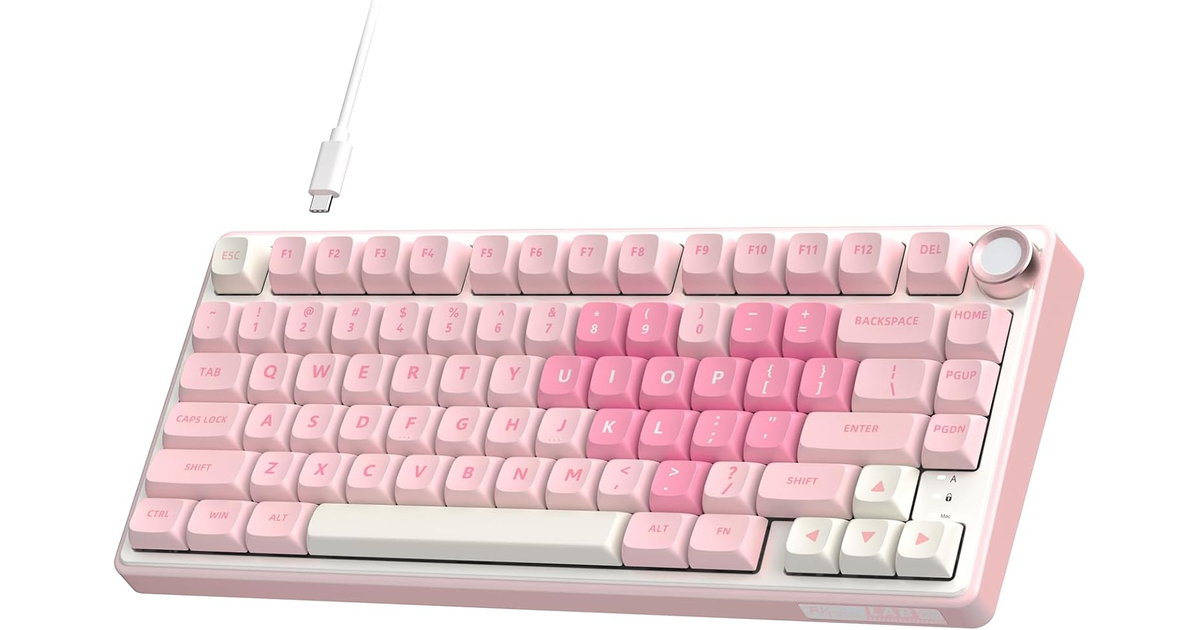 Royal Kludge R75 Pink Melody - Cream Switch | SoloTodo.cl