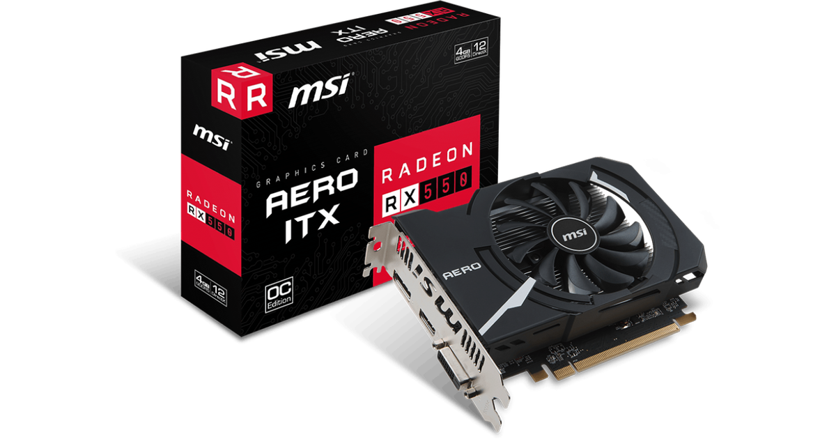 MSI Radeon RX 550 AERO ITX 4G OC [RX 550 AERO ITX 4G OC] | SoloTodo.cl