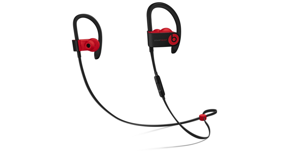 Beats Pop Collection Powerbeats3 Wireless - Defiant Black-Red (MRQ92LL ...