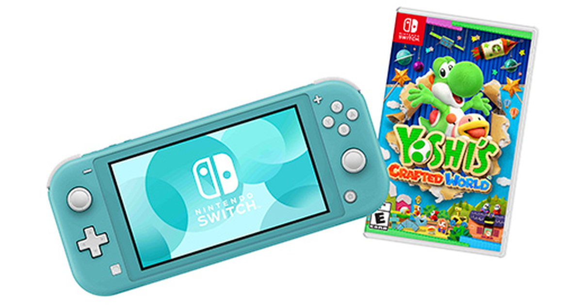 Nintendo Switch Lite Turquoise + Yoshi's Crafted World | SoloTodo.cl