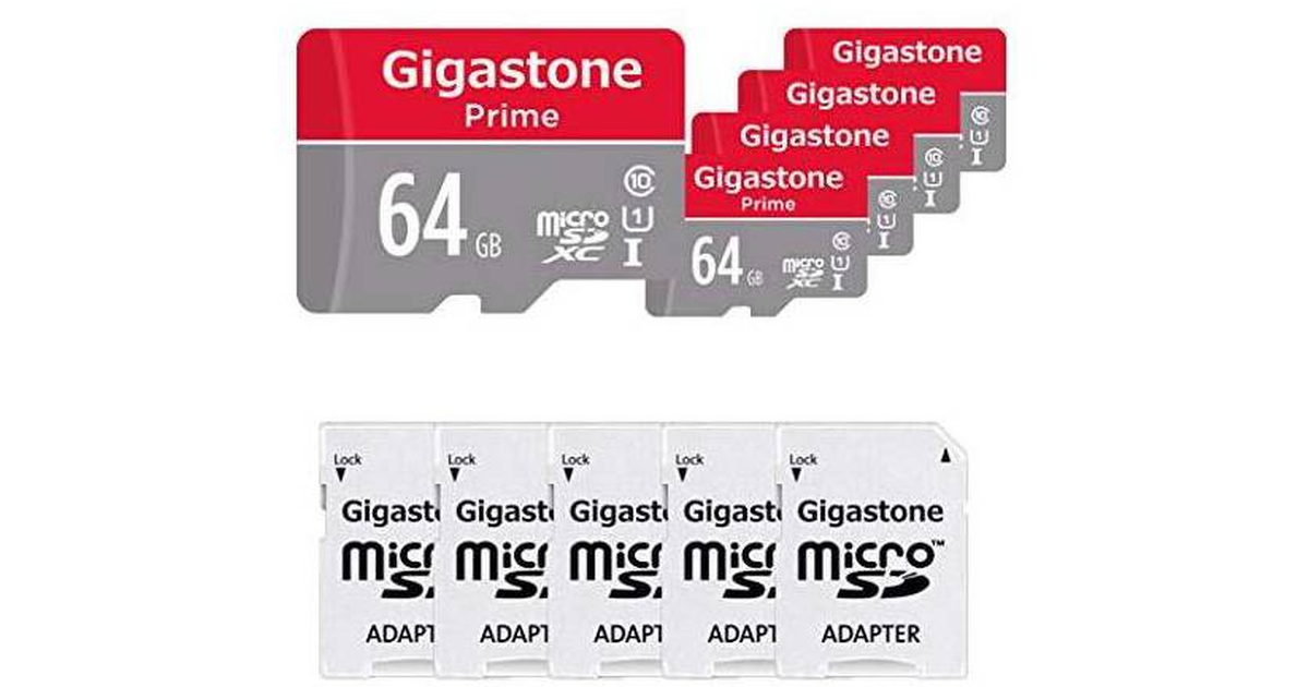 Gigastone Prime microSDHC / microSDXC 64 GB Class 10 / UHS Class 1 (U1 ...