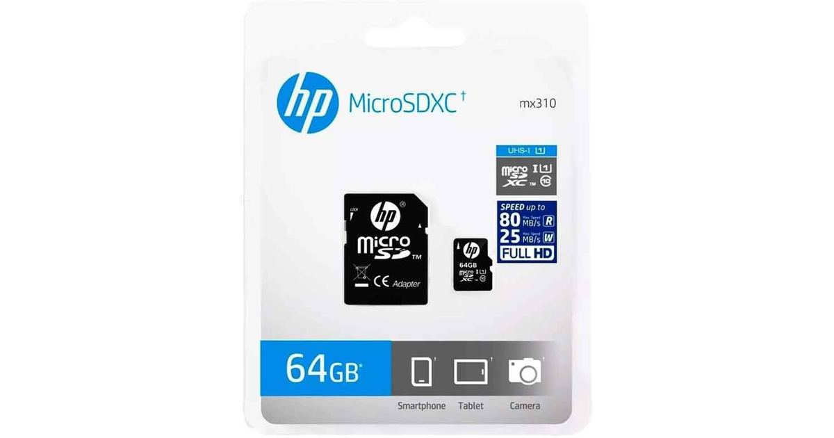 HP mx310 microSDHC / microSDXC 64 GB Class 10 / UHS Class 1 (U1 ...