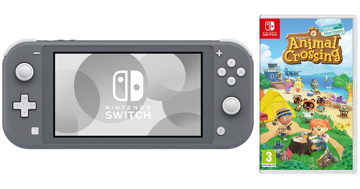Nintendo Switch Lite Gray + Animal Crossing: New Horizons